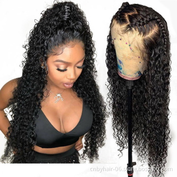 China Vendor Wholesale Virgin Brazilian HD Full Lace Frontal Wigs Natural Transparent Lace Front Human Hair Wig for Black Women